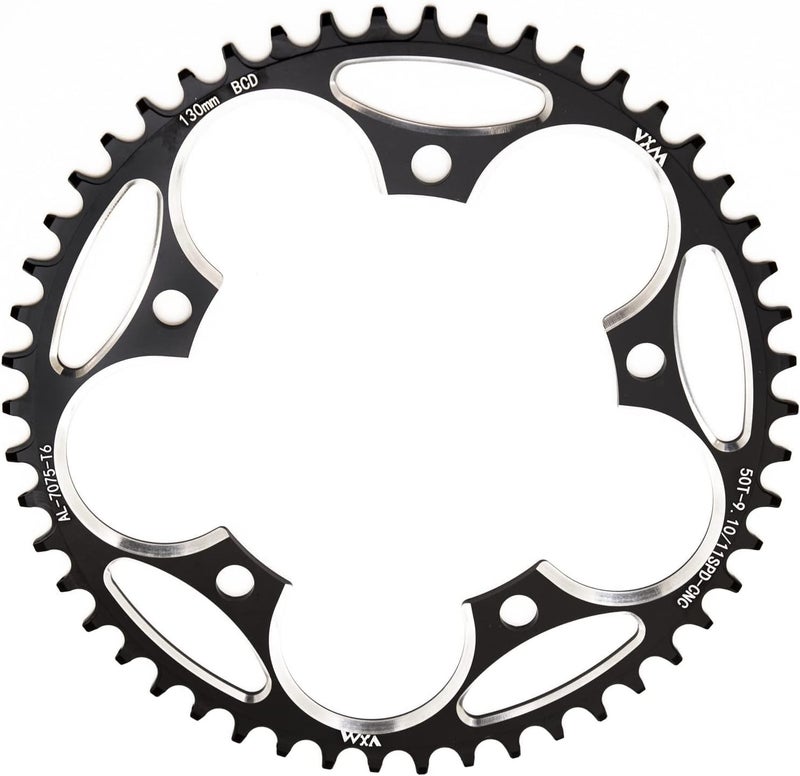 YBEKI 130BCD Chainring - CNC Machined 7075-T6 Aluminum Narrow-Wide Chainwheel for Road Bikes (38-60T Options) | 8-12 Speed Compatible | Ultra-Lightweight | Anti-Drop Design - Image 1